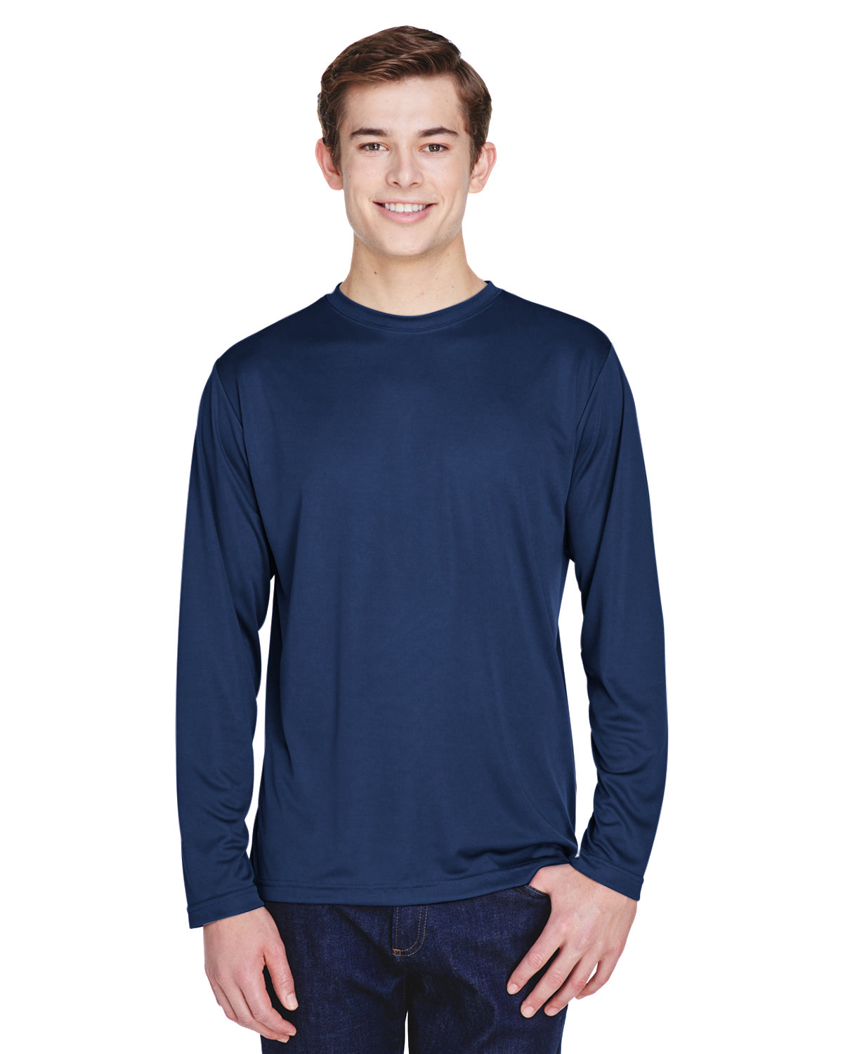 Men's Zone Performance Long-Sleeve T-Shirt - Sport Dark Navy