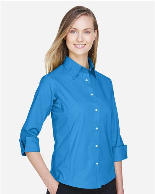 Devon & Jones DP625W French Blue — on model side