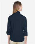 Devon & Jones DP625W Navy — on model back