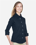 Devon & Jones DP625W Navy — on model side