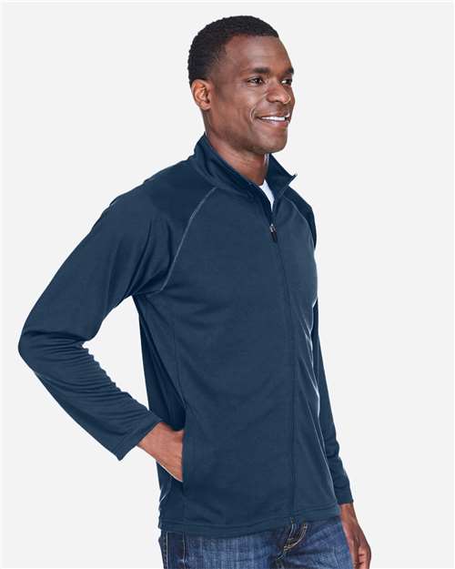 Devon & Jones DG420 Navy — on model side