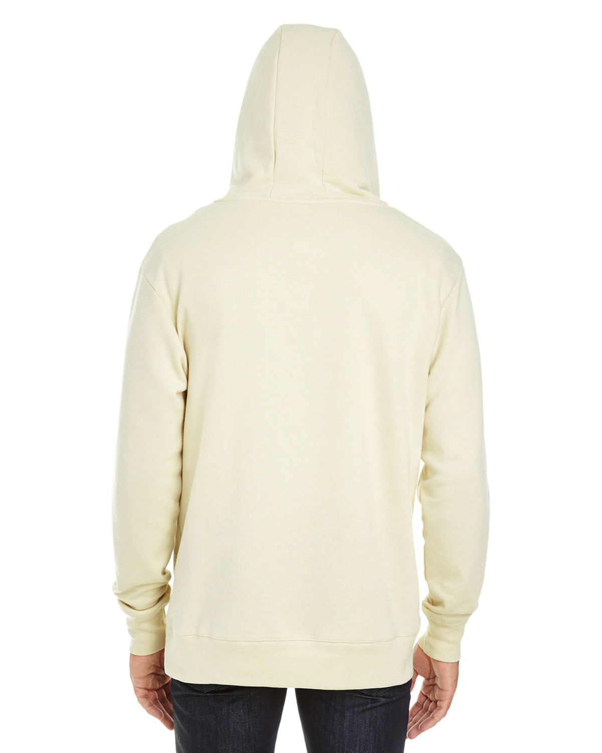 Unisex Triblend French Terry Hoodie - Cream