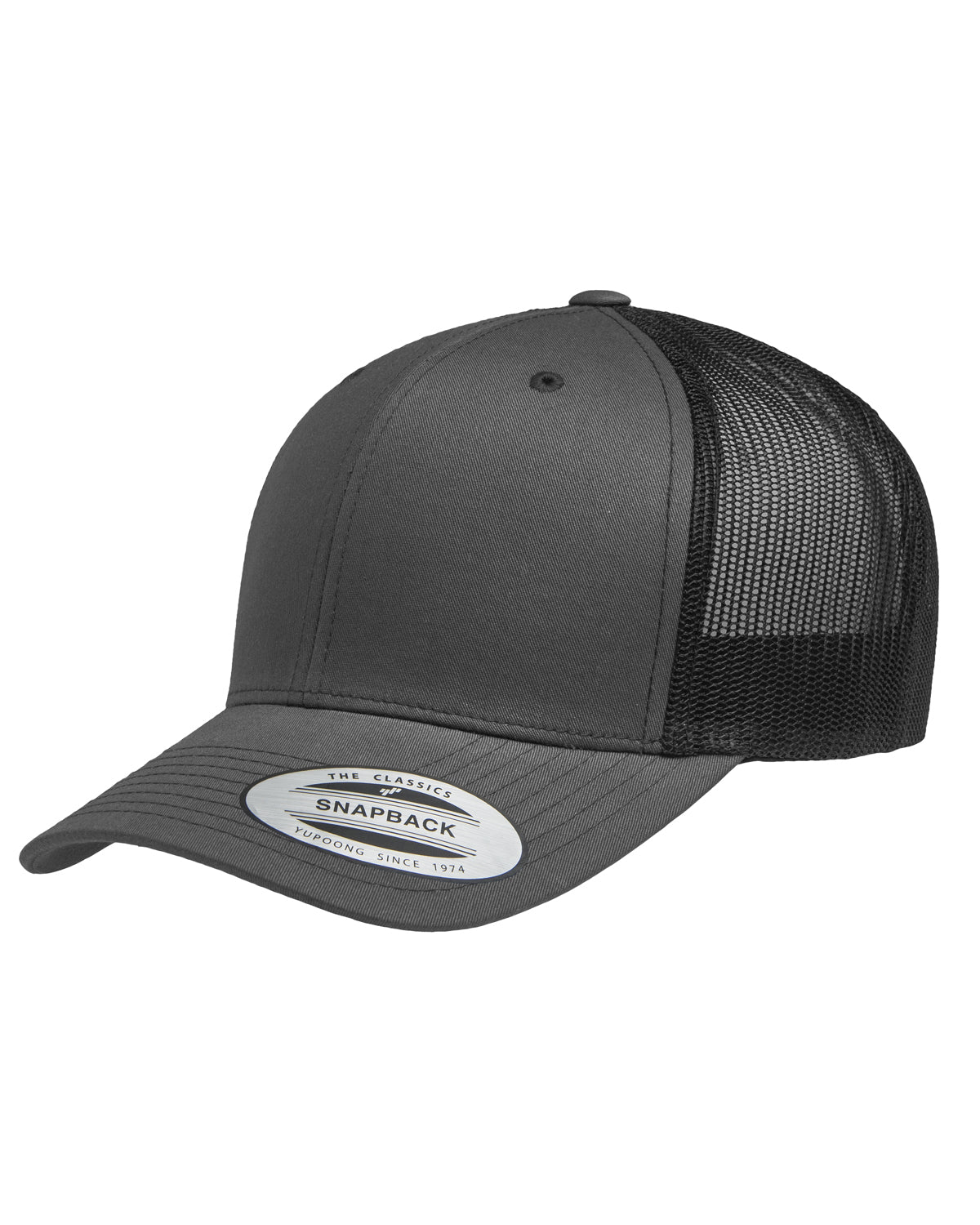 Unisex Retro Trucker Cap - Charcoal / Black