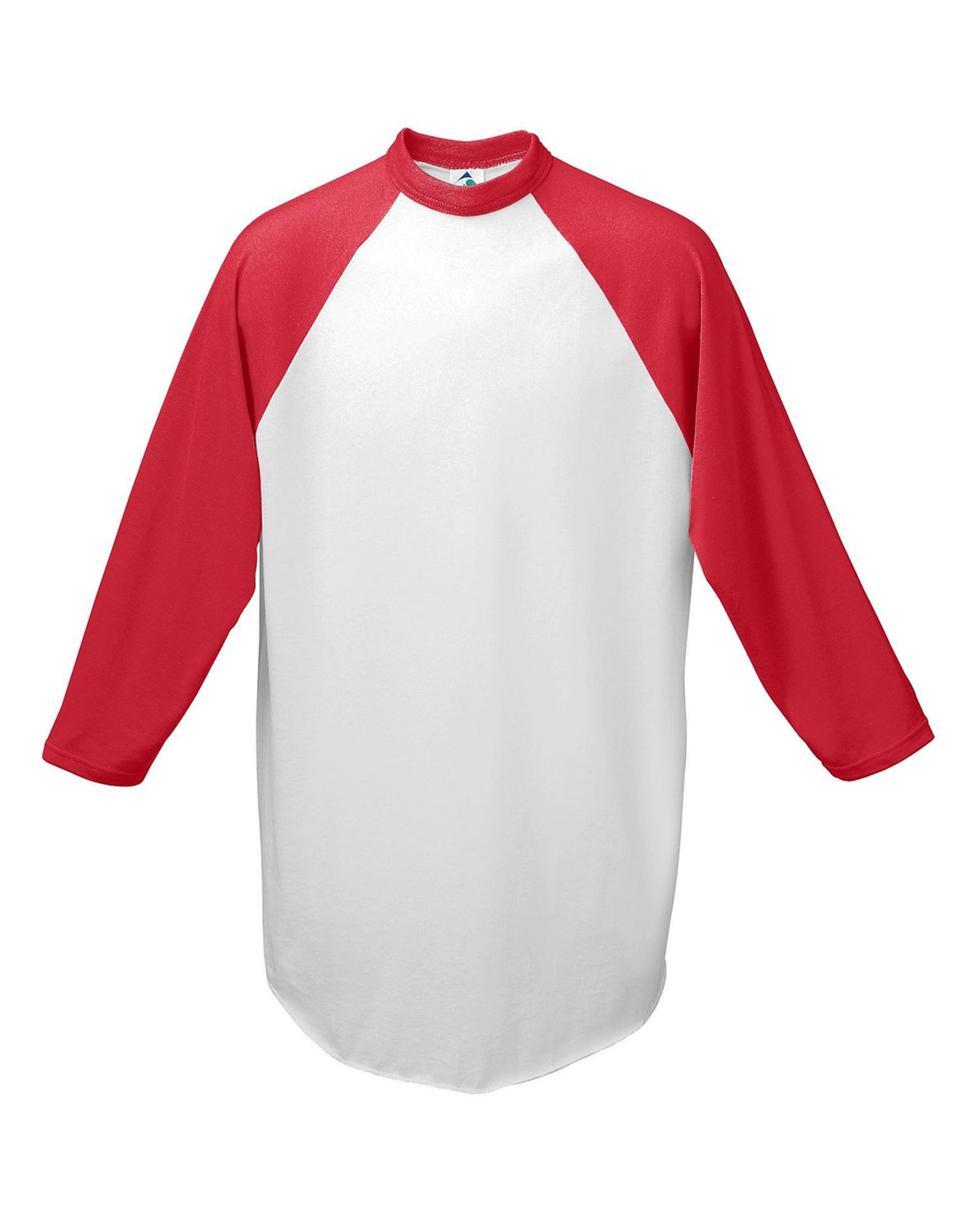 Youth Three-Quarter Sleeve Baseball Jersey - White / Red
