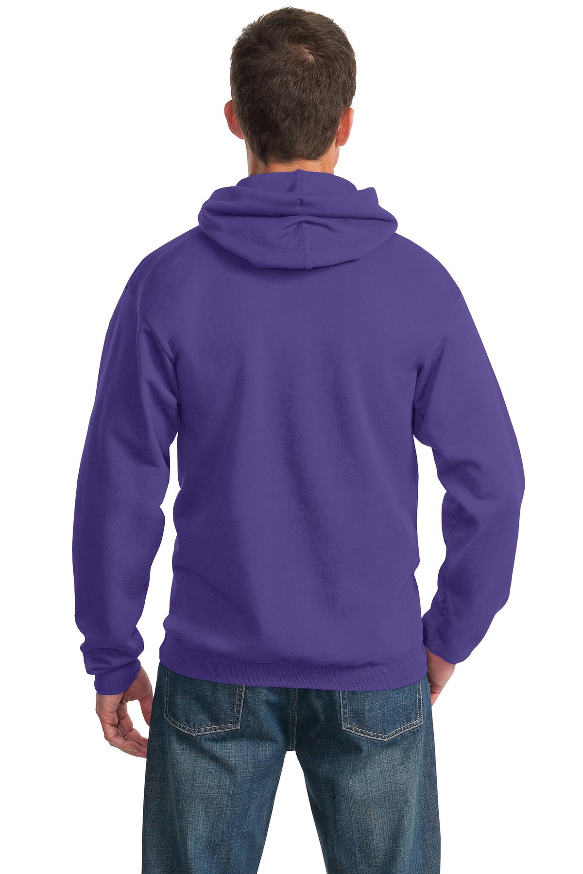 Unisex Essential Fleece Pullover Hoodie - Purple
