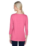 Devon & Jones DP192W Charity Pink — on model back