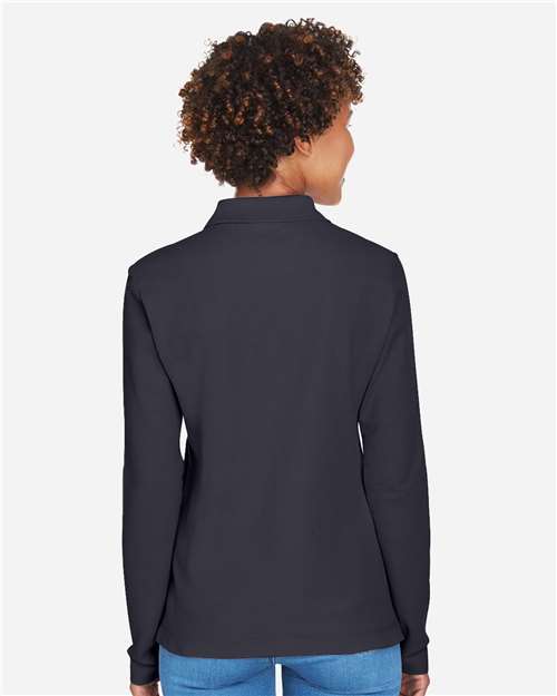Devon & Jones D110W Navy — on model back