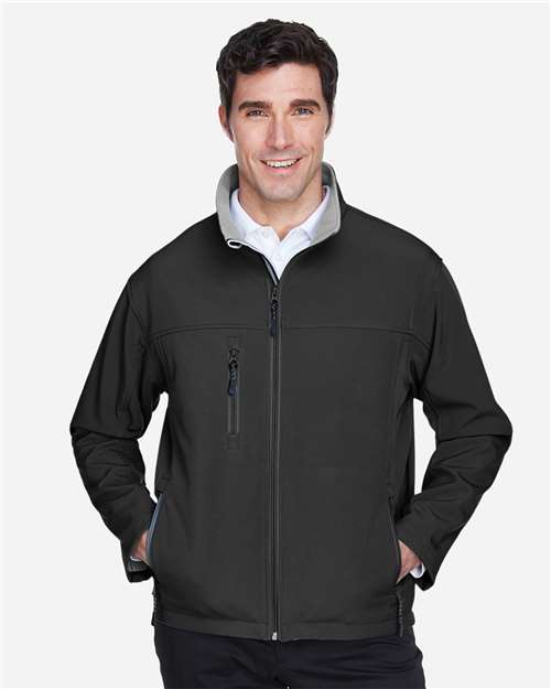 Devon & Jones D995 Black — on model front