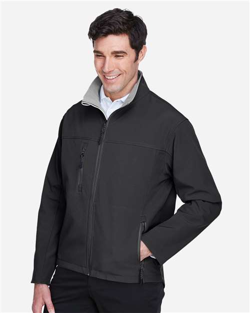 Devon & Jones D995 Black — on model side