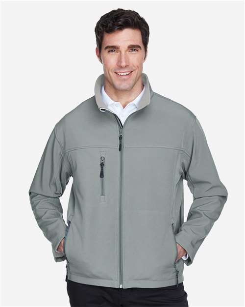 Devon & Jones D995 Charcoal — on model front