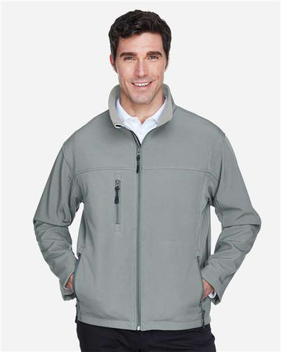 Devon & Jones D995 Charcoal — on model front