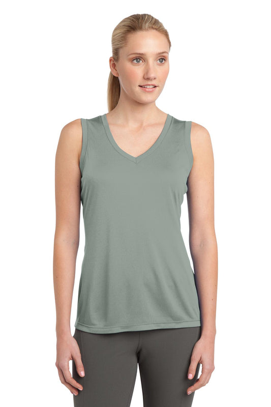 Women's Sleeveless PosiCharge Competitor V-Neck Tee - Silver