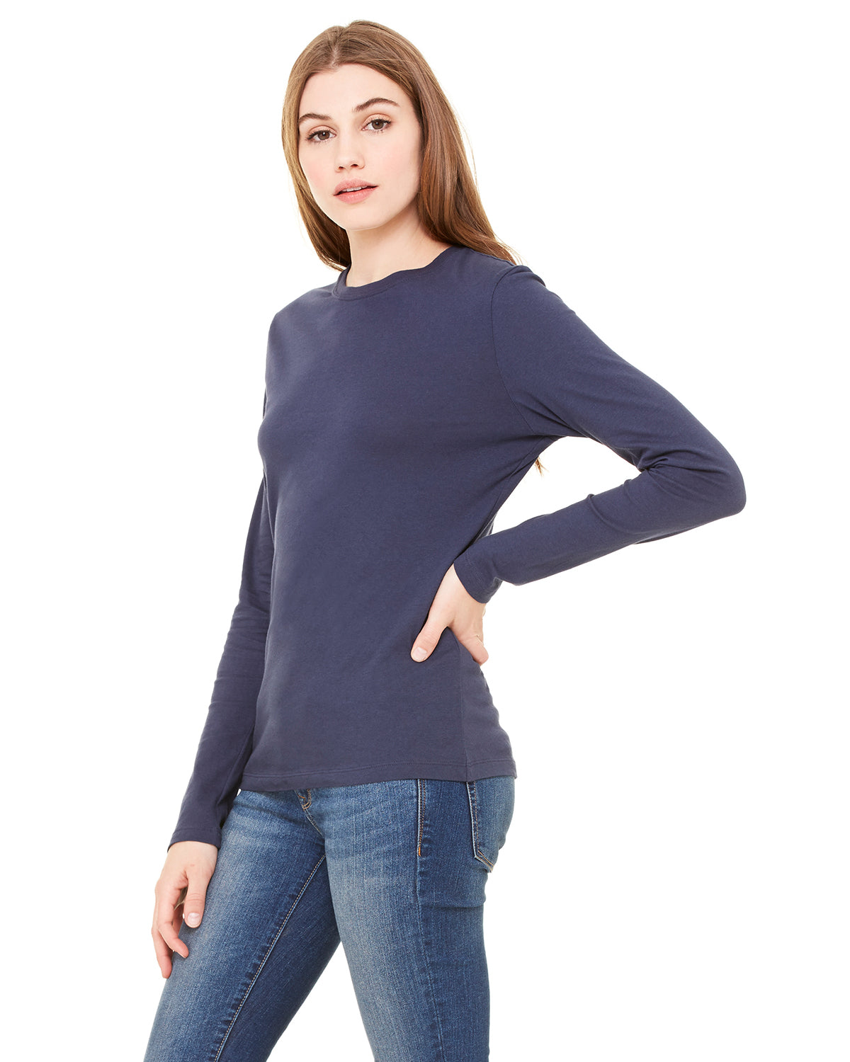 Women's Jersey Long-Sleeve T-Shirt - Navy