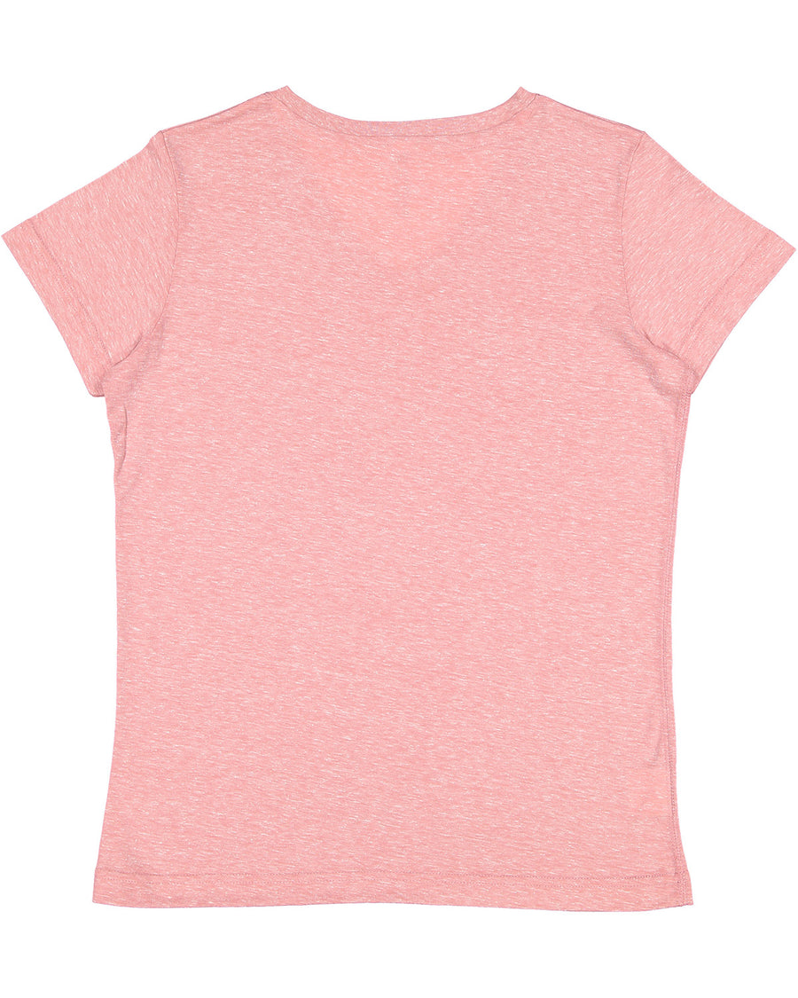 Women's Harborside Melange V-Neck T-Shirt - Mauvelous Melange