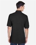 Harriton M265 Black — on model back