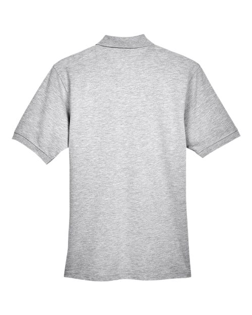Harriton M265 Grey Heather — back