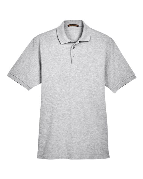 Harriton M265 Grey Heather — front