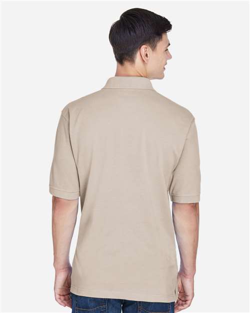 Harriton M265 Stone — on model back