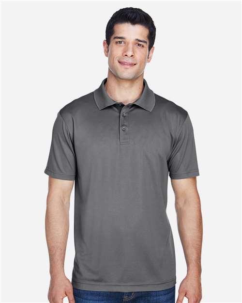 Harriton M315 Charcoal — on model front