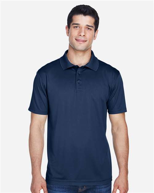 Harriton M315 Navy — on model front