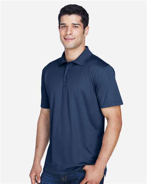 Harriton M315 Navy — on model side