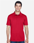 Harriton M315 Red — on model front
