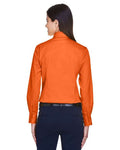 Harriton M500W Team Orange — on model back