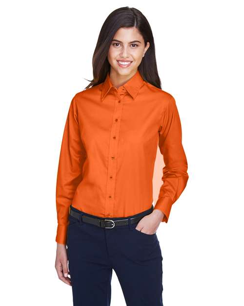 Harriton M500W Team Orange — on model front