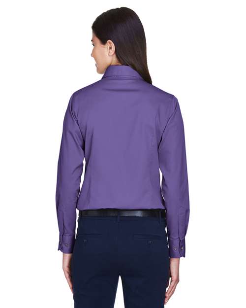 Harriton M500W Team Purple — on model back