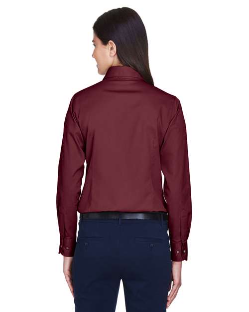 Harriton M500W Wine — on model back