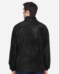 Harriton M990 Black — on model back