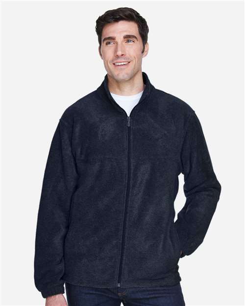 Harriton M990 Navy — on model front