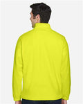 Harriton M990 Safety Yellow — on model back