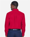 Harriton M500 Red — on model back