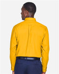 Harriton M500 Sunray Yellow — on model back