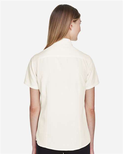 Harriton M560W Cream — on model back