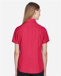 Harriton M560W Parrot Red — on model back