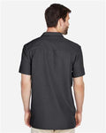 Harriton M560 Black — on model back