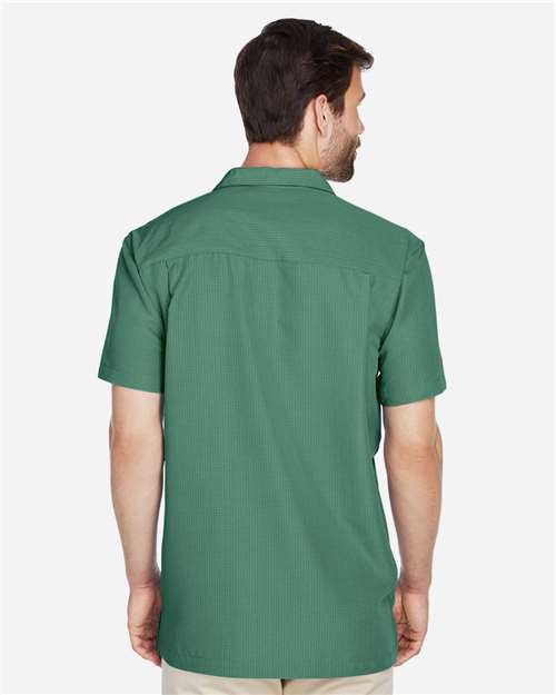 Harriton M560 Palm Green — on model back