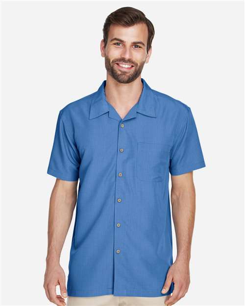 Harriton M560 Pool Blue — on model front