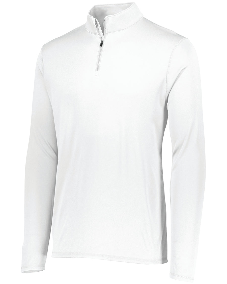 Unisex Attain Quarter-Zip Pullover - White