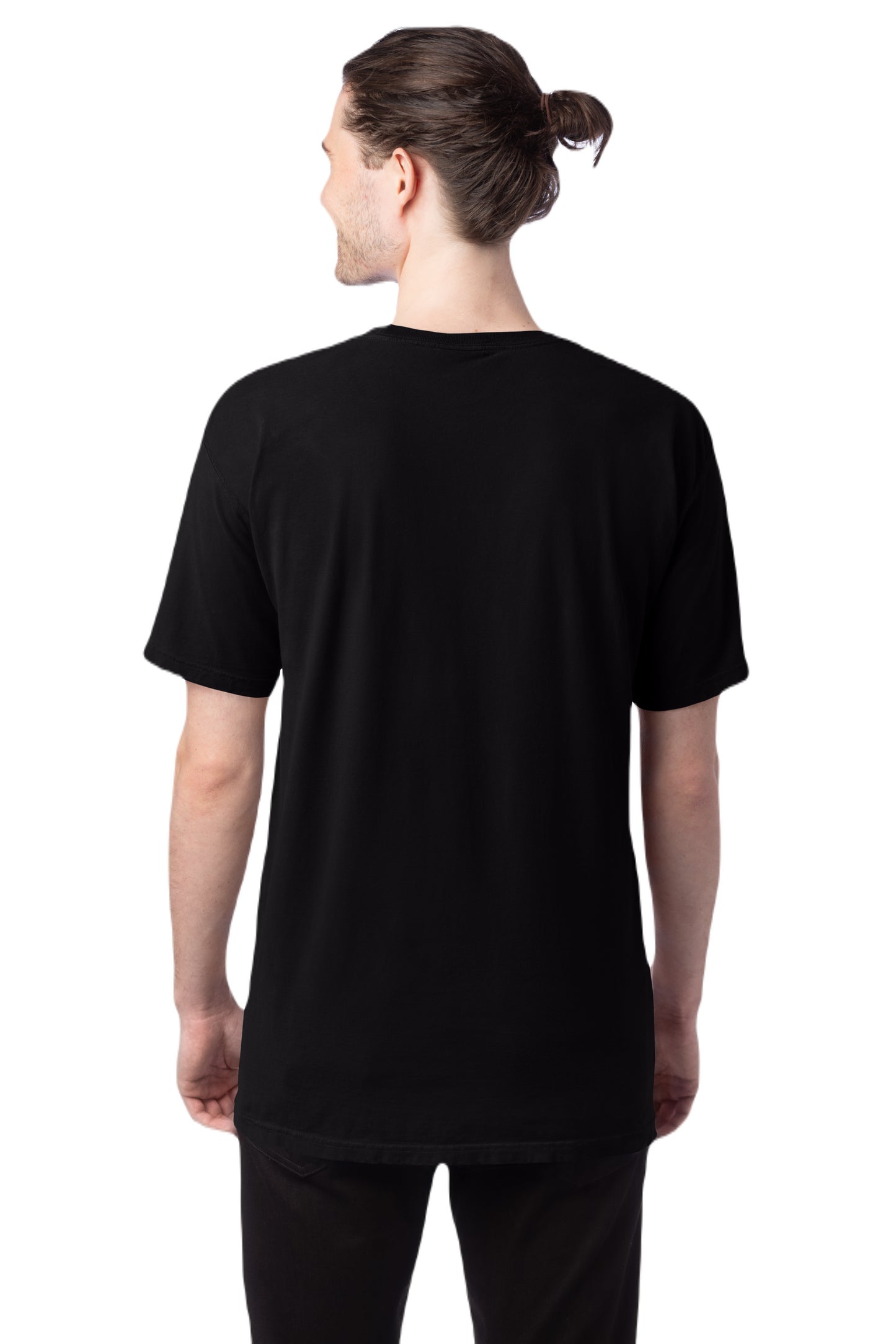 100% Ringspun Cotton Garment-Dyed T-Shirt - Black