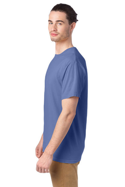 100% Ringspun Cotton Garment-Dyed T-Shirt - Frontier Blue
