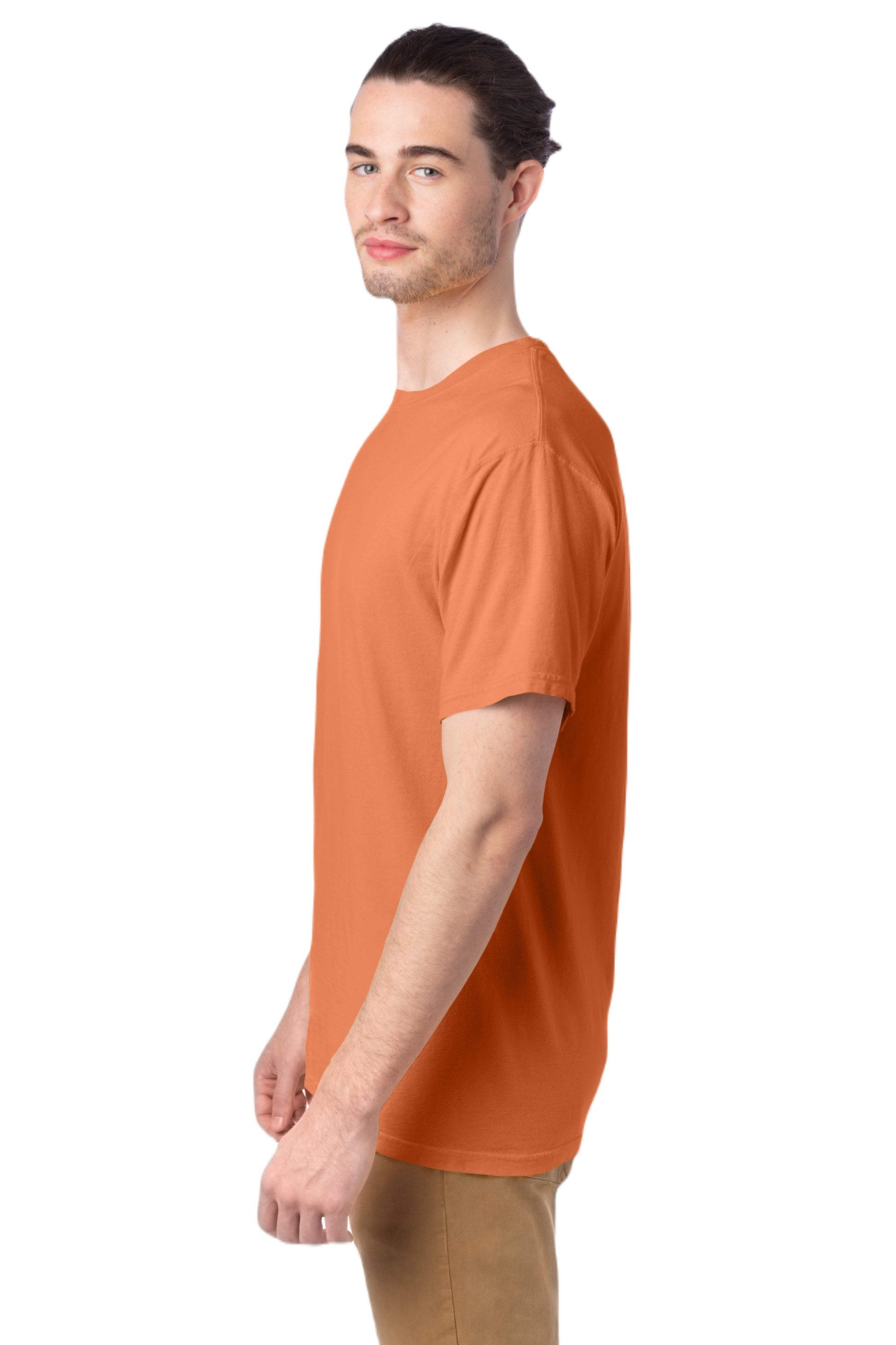100% Ringspun Cotton Garment-Dyed T-Shirt - Horizon Orange