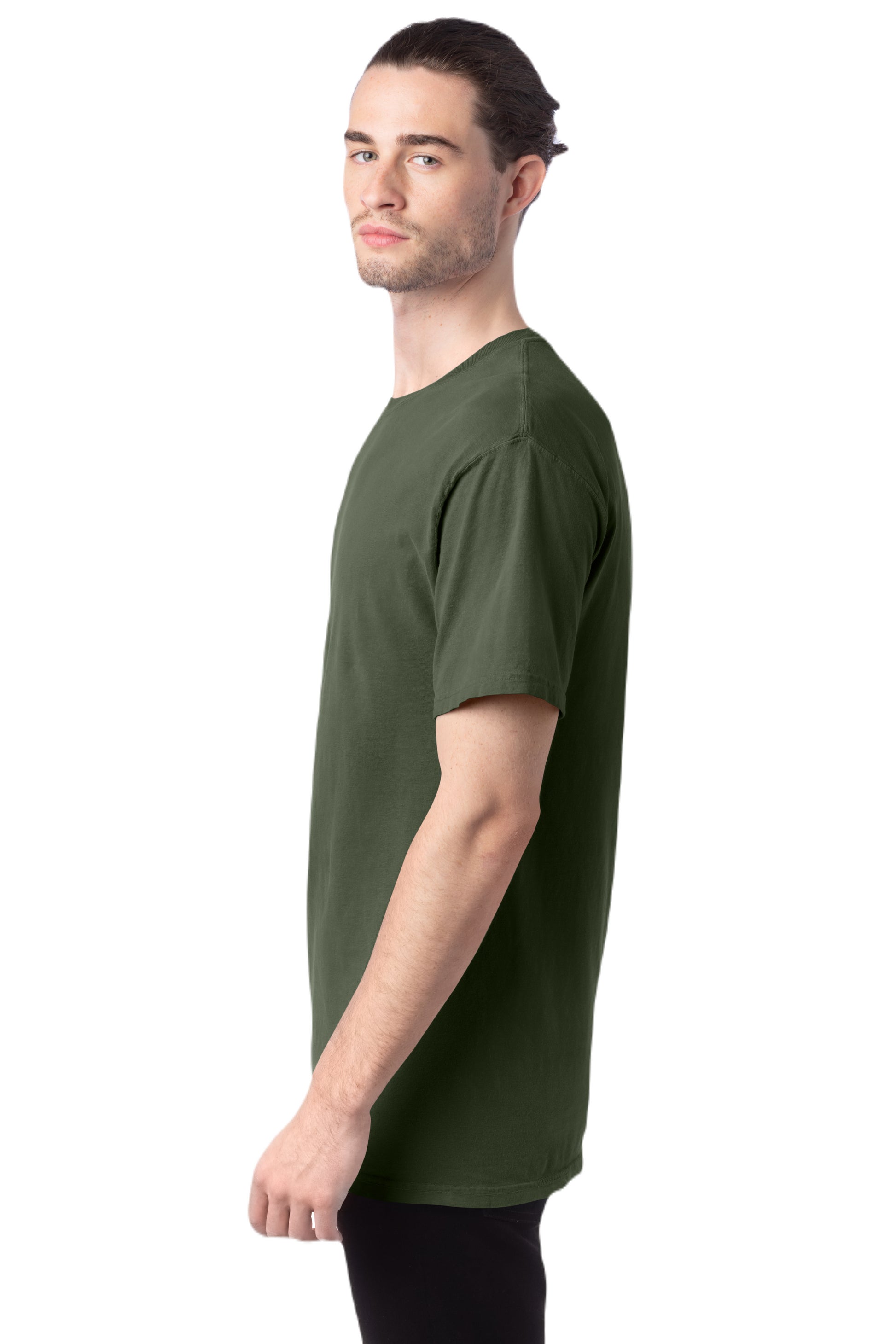 100% Ringspun Cotton Garment-Dyed T-Shirt - Moss