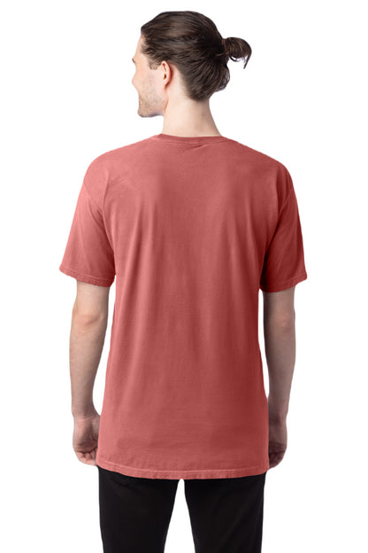 100% Ringspun Cotton Garment-Dyed T-Shirt - Nantucket Red