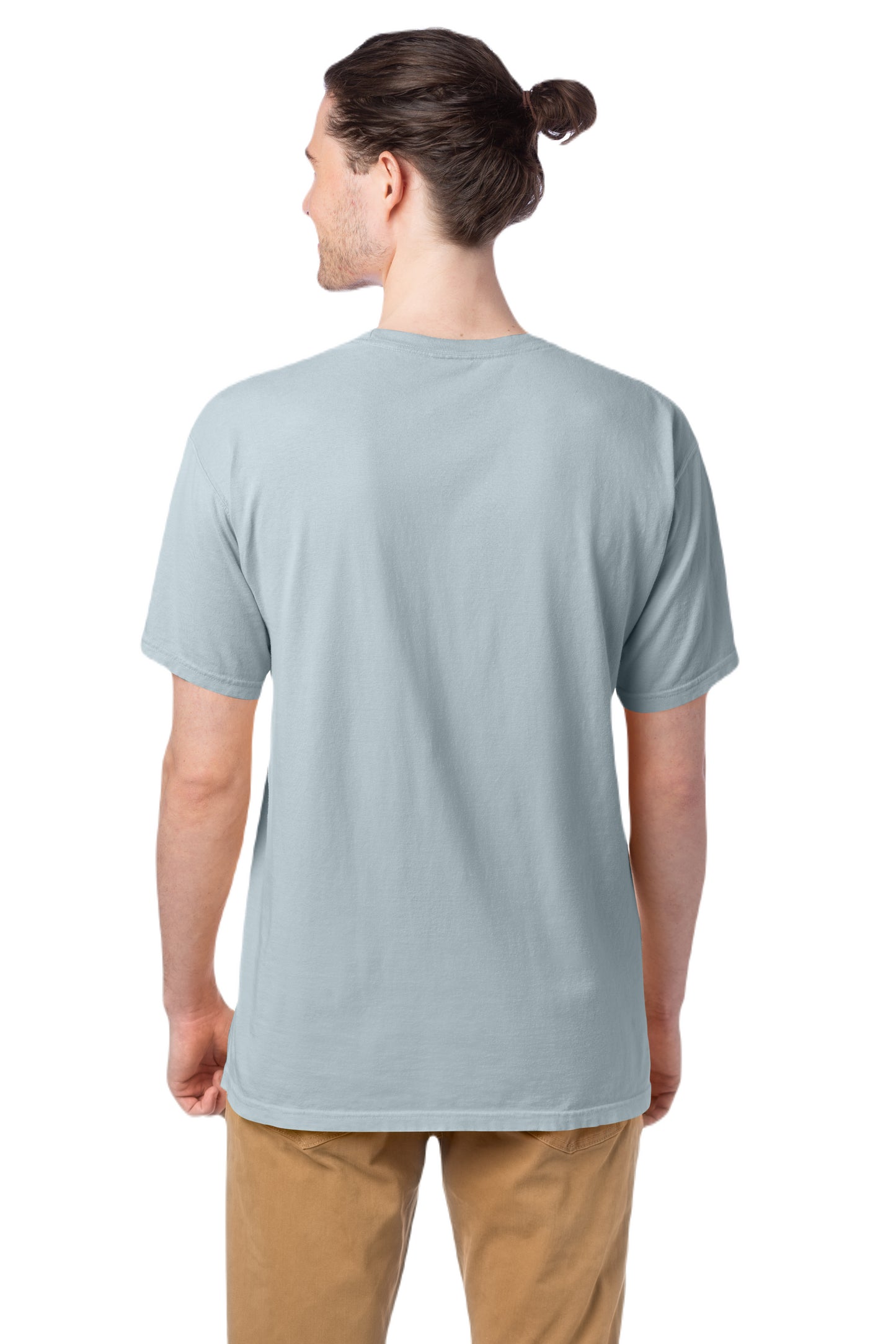 100% Ringspun Cotton Garment-Dyed T-Shirt - Soothing Blue
