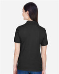 Harriton M265W Black — on model back