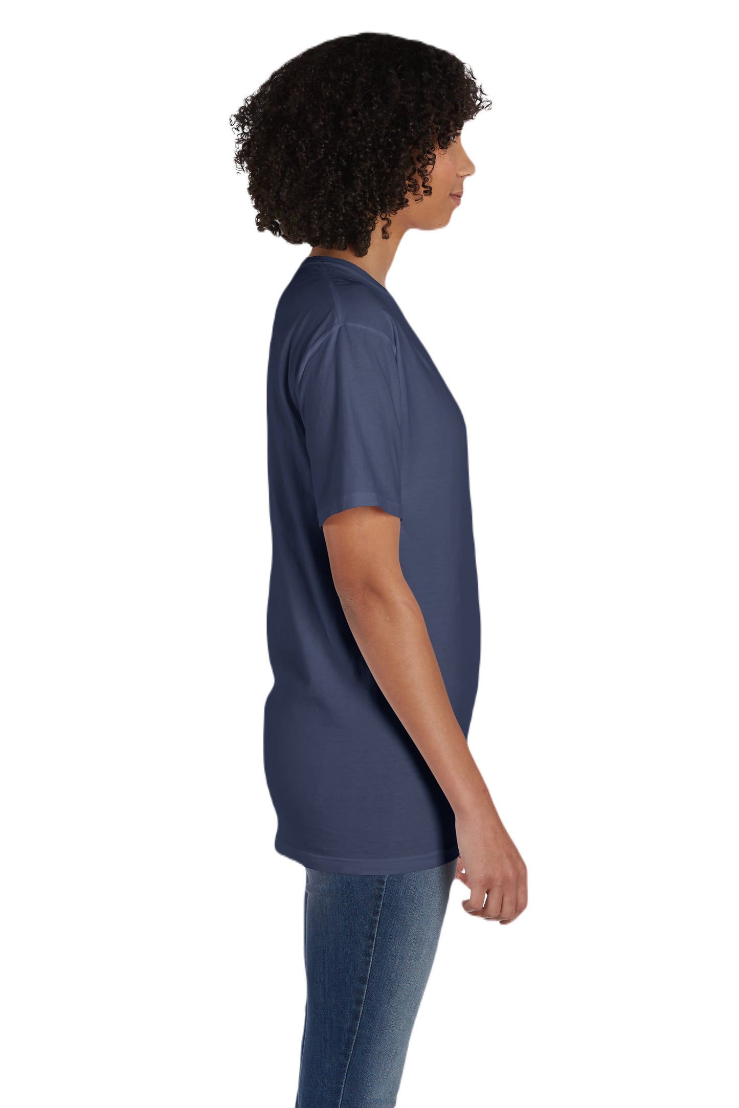 Unisex 100% Ringspun Cotton Garment-Dyed T-Shirt with Pocket - Anchor Slate