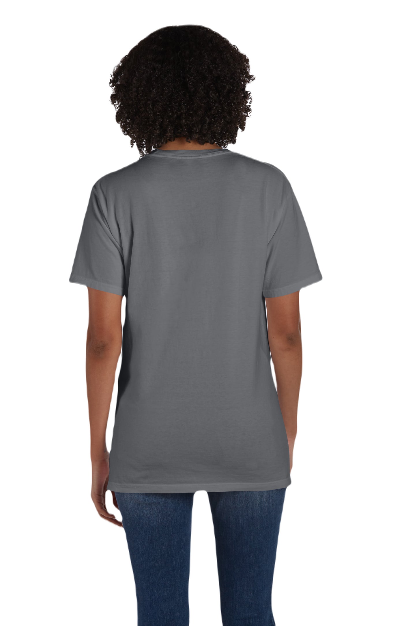 Unisex 100% Ringspun Cotton Garment-Dyed T-Shirt with Pocket - Concrete